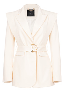 Ženski sako sa kaišem i asimetričnim detaljem Tiffany Production